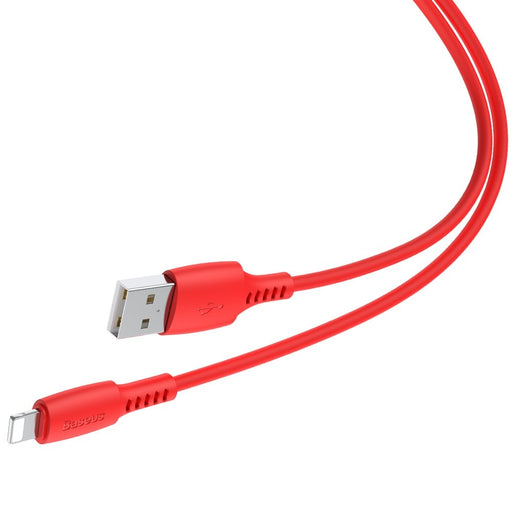 Кабел Baseus USB към Lightning 2.4A 1.2m Червен