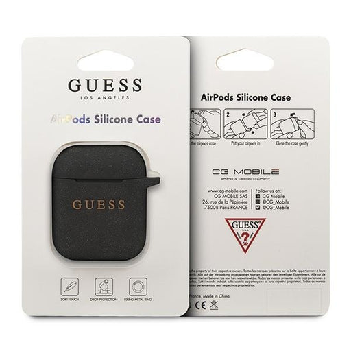 Силиконов кейс Guess за Apple AirPods Черен