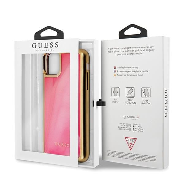 Кейс Guess Glow in the Dark за Apple iPhone 11 Pro Max Розов