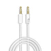 Аудио кабел Dudao Aux мини жак 3.5mm към 3 - pole 2m бял