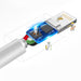 Кабел Dudao USB към Lightning 3A 1m бял