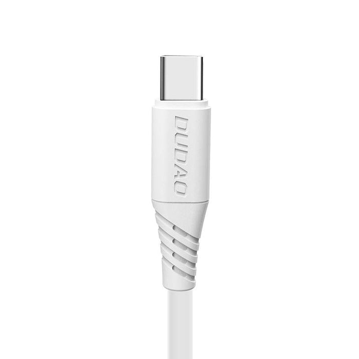 Кабел Dudao, USB към USB-C, бързо зареждащ, 5A, 2m, бял
