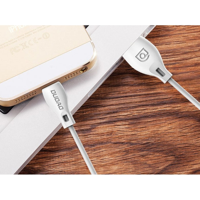 Кабел Dudao USB към Lightning 2.1A 2M бял