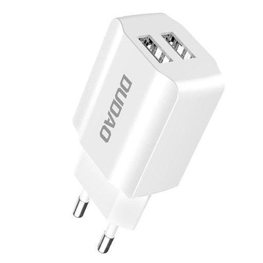 Зарядно устройство Dudao EU 2x USB 5V / 2.4A Бял