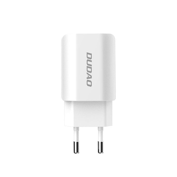 Зарядно устройство Dudao EU 2x USB 5V / 2.4A Бял