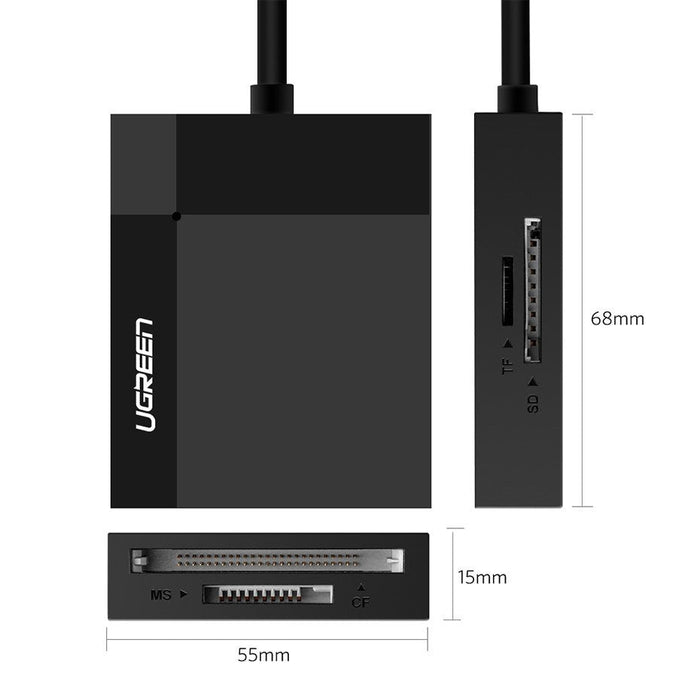 4в1 Четец на карти UGREEN USB 3.0