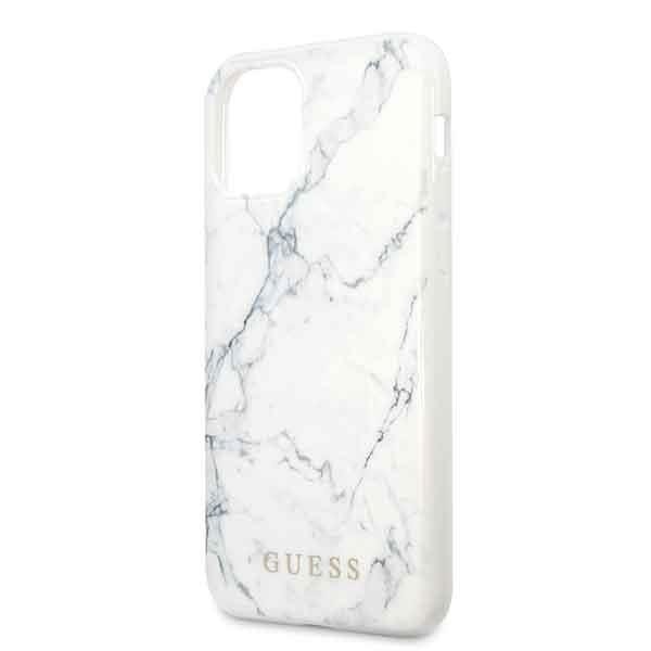 Кейс Guess GUHCN61PCUMAWH за iPhone 11 бял Marble