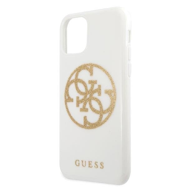 Кейс Guess Glitter за Apple iPhone 11 Pro Max Бял