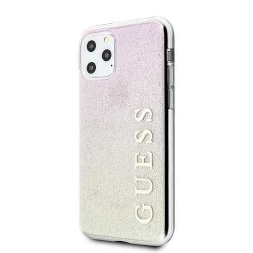 Кейс Guess Gradient Glitter за Apple iPhone 11 Pro Max Розов