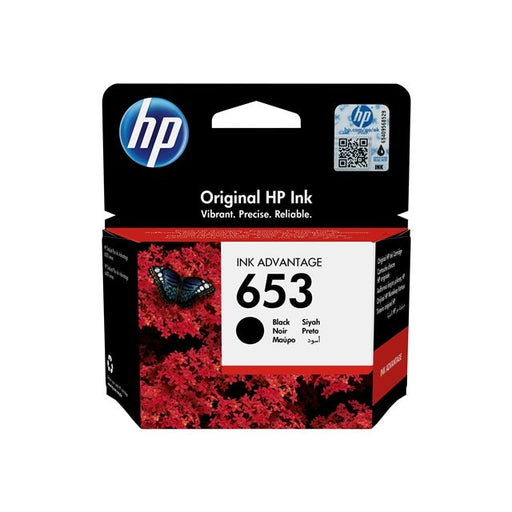 HP 653 Black Original Ink Advantage Cartridge