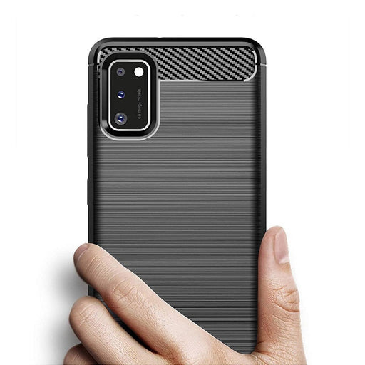 Калъф за телефон Carbon Case TPU Samsung Galaxy A41 син