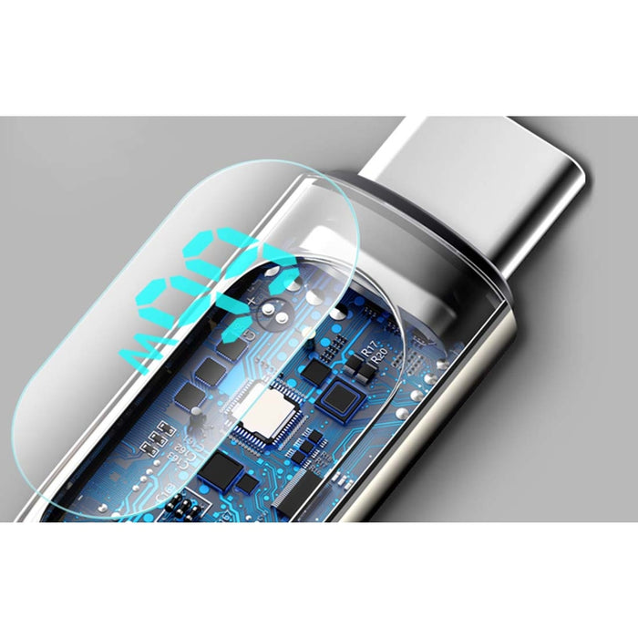 Кабел за зареждане с дисплей USB към USB - C Baseus 66W