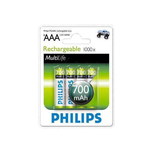 PHILIPS Rechargeable батерия AAA 700 mA 4 броя