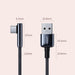 Кабел Ugreen Elbow USB към USB - C 5A Quick Charge