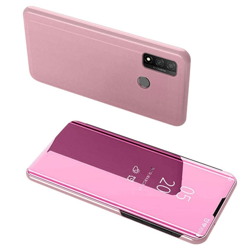 Калъф за телефон Clear View Case Huawei P Smart 2020 розов