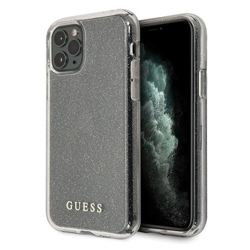 Калъф Guess Glitter Circle за iPhone 11 Pro Silver