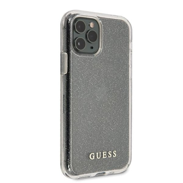 Калъф Guess Glitter Circle за iPhone 11 Pro Silver