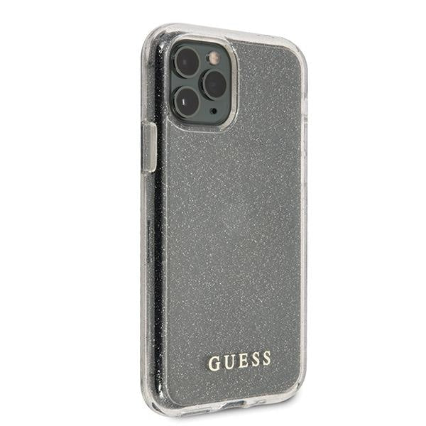 Калъф Guess Glitter Circle за iPhone 11 Pro, Silver