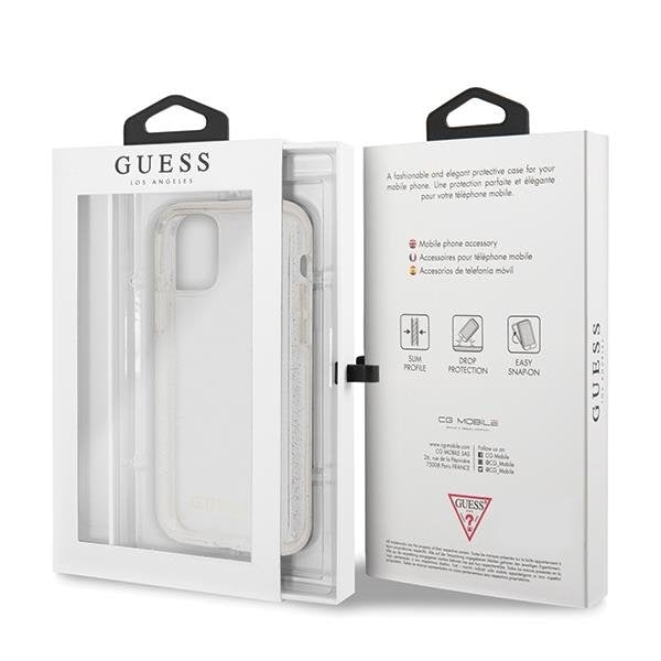 Калъф Guess Glitter Circle за iPhone 11 Pro Max Silver
