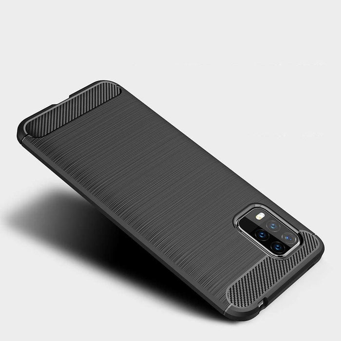 Калъф за телефон Carbon Case TPU Xiaomi Mi 10 Lite черен