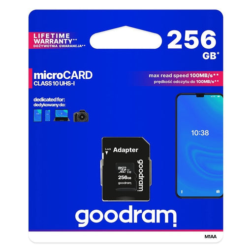 Карта памет microSDXC Goodram 256GB UHS I