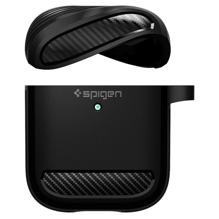 Калъф Spigen Rugged Armor за Apple Airpods Matte черен