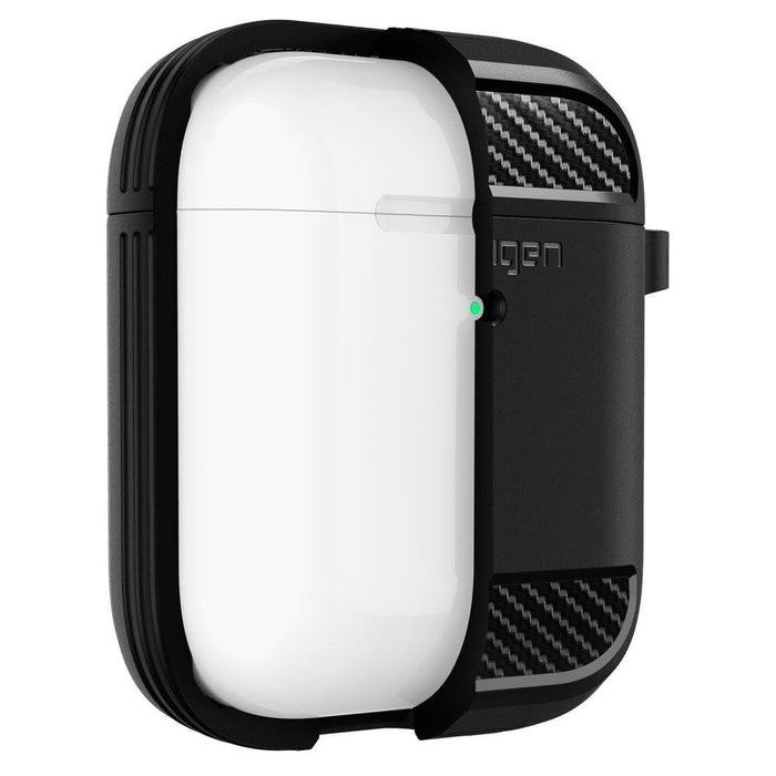 Калъф Spigen Rugged Armor за Apple Airpods Matte черен