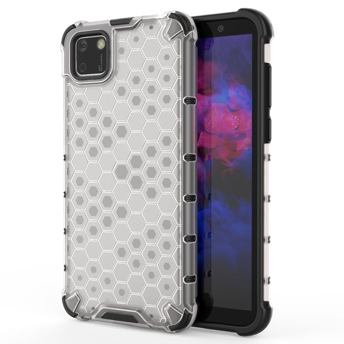 Калъф за телефон Honeycomb Case Armor TPU Bumper за Huawei Y5p, прозрачен