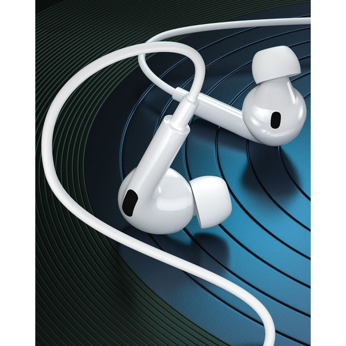 Кабелни слушалки WK Design 3.5 mm Бял