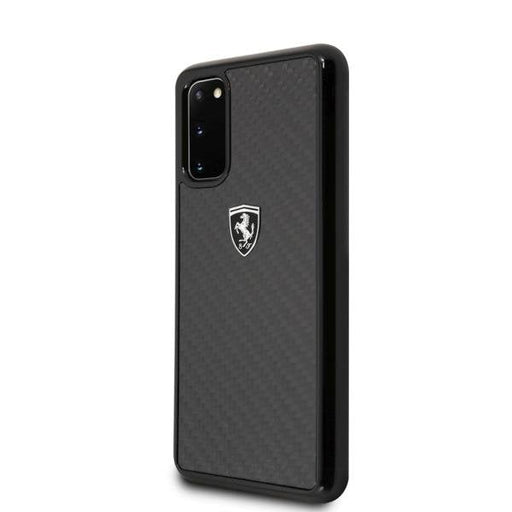 Калъф Ferrari Heritage Carbon за Samsung Galaxy S20 Black