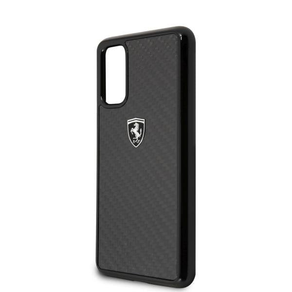 Калъф Ferrari Heritage Carbon за Samsung Galaxy S20 Black