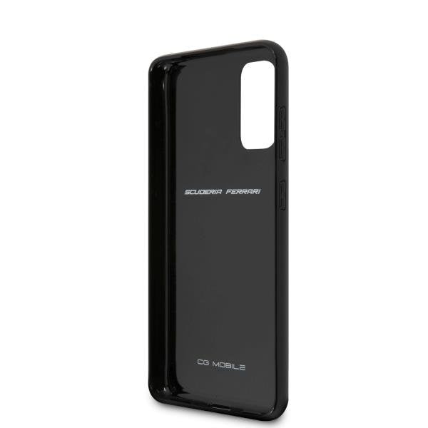 Калъф Ferrari Heritage Carbon за Samsung Galaxy S20 Black