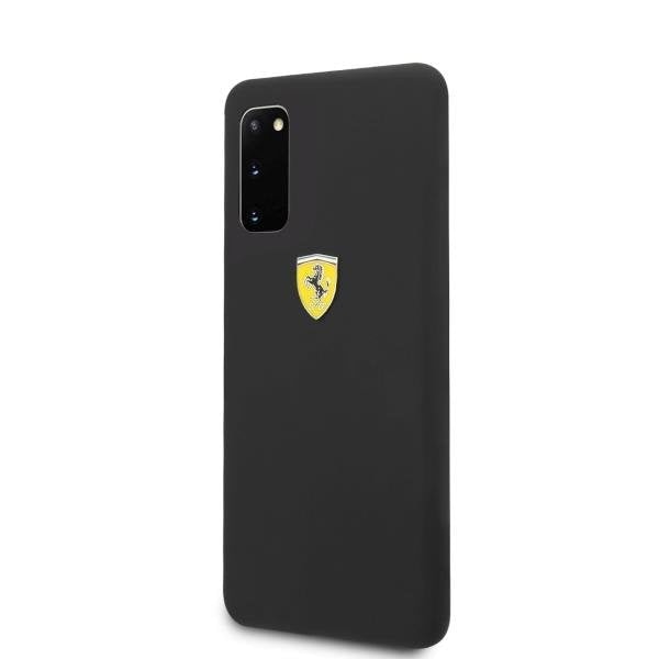 Калъф Ferrari SF Silicone за Samsung Galaxy S20 Black