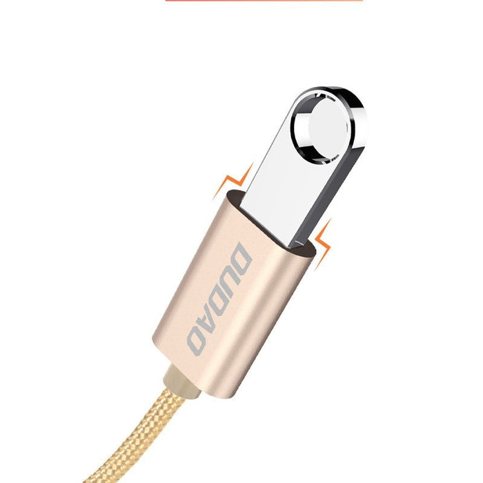 Адаптер Dudao, USB, Micro USB 2.0, златист