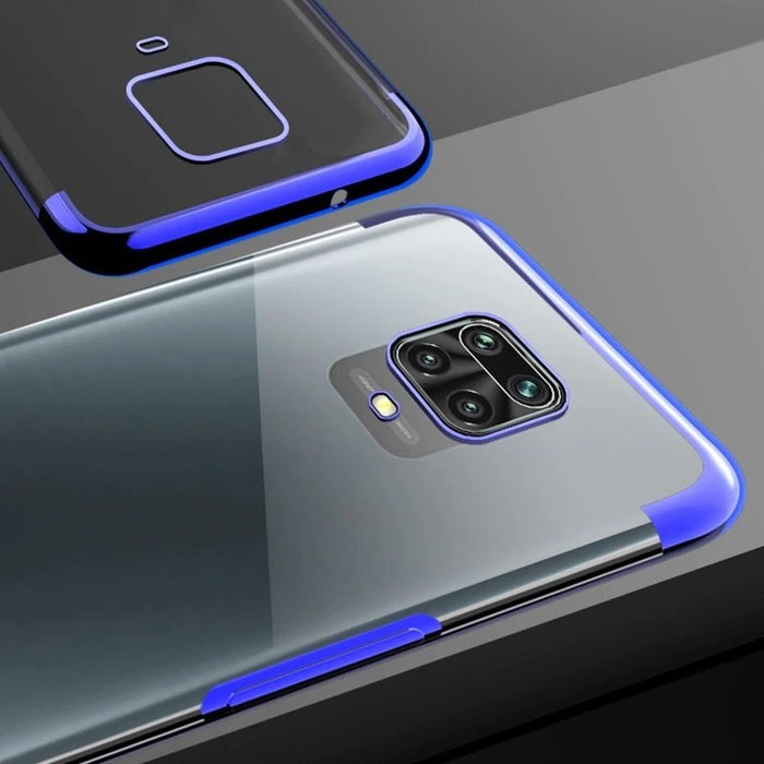 Калъф за телефон Clear Color Gel TPU Electroplating за Xiaomi Redmi 10X 4G/Xiaomi Redmi Note 9, червен