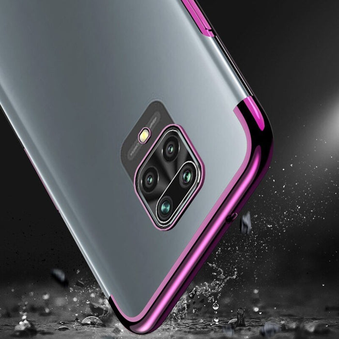 Калъф за телефон Clear Color Gel TPU Electroplating за Xiaomi Redmi 10X 4G/Xiaomi Redmi Note 9, червен