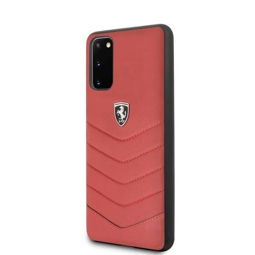 Калъф Ferrari Heritage Quilted за Samsung Galaxy S20 Red