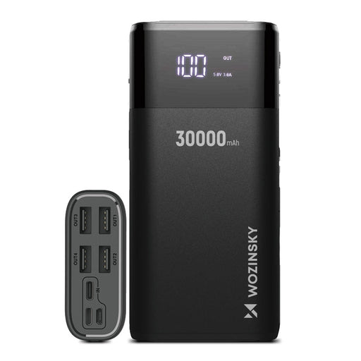 Преносима батерия Wozinsky 30000mAh 4 x USB