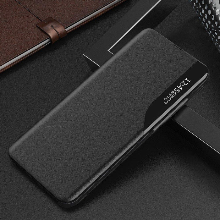 Калъф за телефон Eco Leather View Elegant със стойка за Samsung Galaxy S20 Ultra, черен
