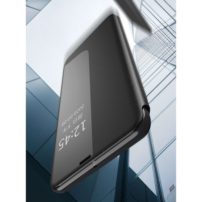 Калъф за телефон Eco Leather View Elegant със стойка за Huawei P40 Lite, лилав