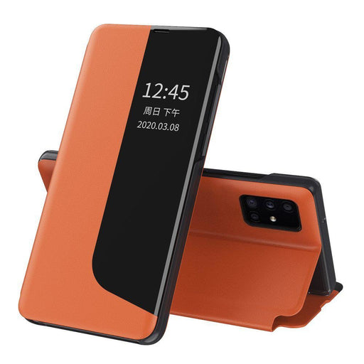 Калъф за телефон Eco Leather View Elegant Huawei Y5p оранжев