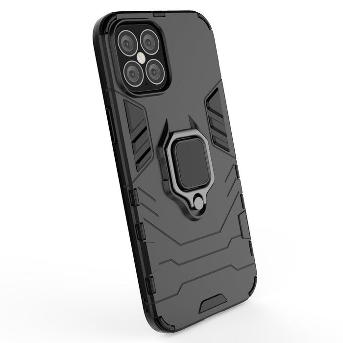 Калъф за телефон Ring Armor Tough Rugged Kickstand за iPhone 12 Pro Max, черен