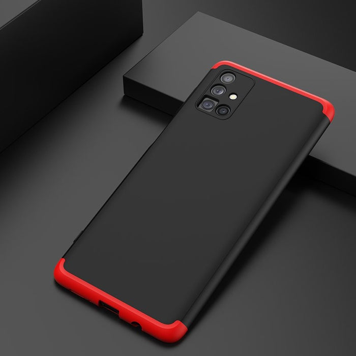 Калъф за телефон Gkk 360 за Samsung Galaxy M51, черен/червен