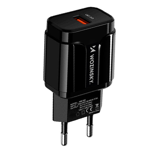Мрежов адаптер Wozinsky USB бързо зареждане WWC - B02 черен