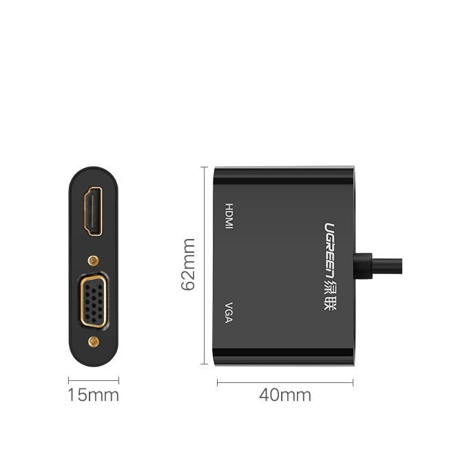 Адаптер Ugreen Hdmi/ Vga Mini DisplayPort 4K 30Hz