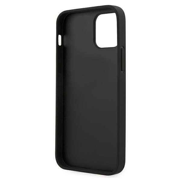 Калъф за телефон BMW BMHCP12LCABBK M Collection PU Carbon за iPhone 12 6.7" Pro Max, черен