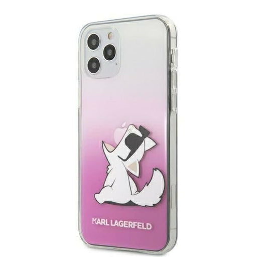 Калъф Karl Lagerfeld Choupette Fun за iPhone 12 Розов
