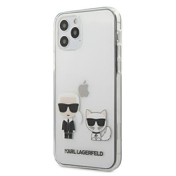 Предпазен калъф Karl Lagerfeld Karl & Choupette, За Apple iPhone 12 / Apple iPhone 12 Pro, Transparent