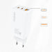 Адаптер Dudao GaN 65W 2x USB Type - C QC PD бял (A7xs white)