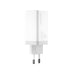 Адаптер Dudao GaN 65W 2x USB Type - C QC PD бял (A7xs white)